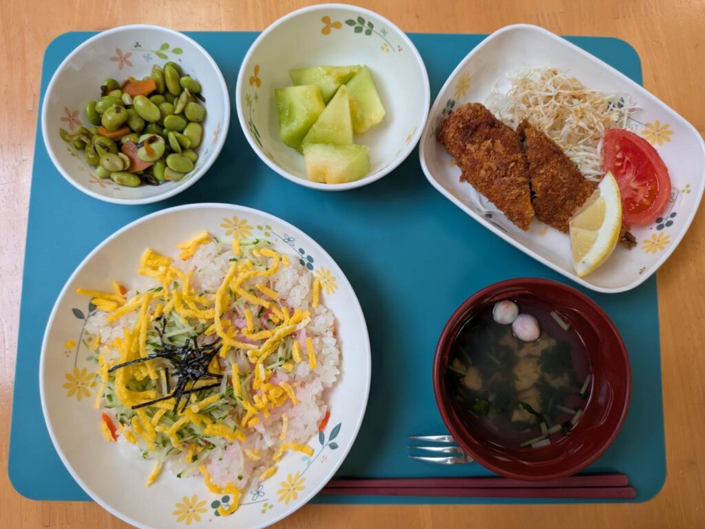 お誕生日会のお食事 8月